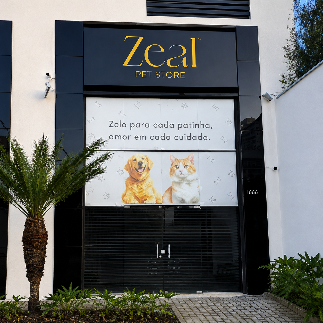 Fachada da Zeal Pet Store em Novo Hamburgo